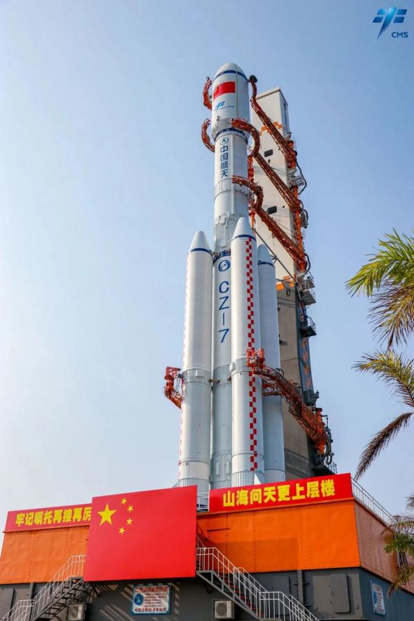 天河行舟 &nbsp;| &nbsp;收图！天舟六号船箭组合体垂直转运美图来了