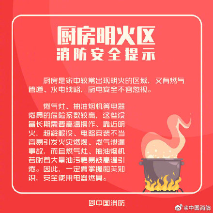 厨房防火以下细节要记牢 厨房防火以下细节要记牢