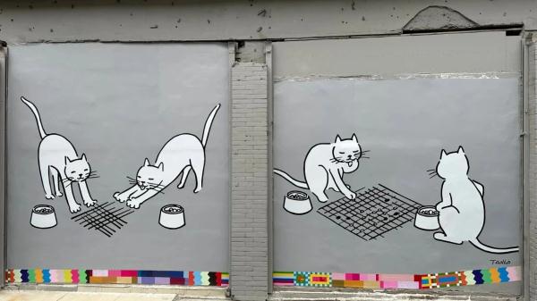 外滩这条老街被萌猫“攻占”了