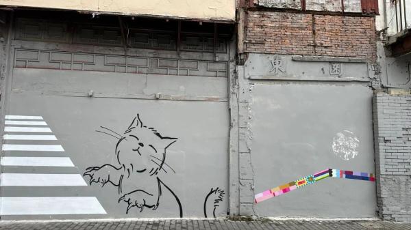 外滩这条老街被萌猫“攻占”了