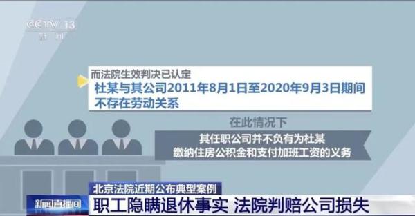 隐瞒已退休事实继续领取住房公积金、加班费,不诚信行为构成侵权 隐瞒已退休事实继续领取住房公积金、加班费,不诚信行为构成侵权