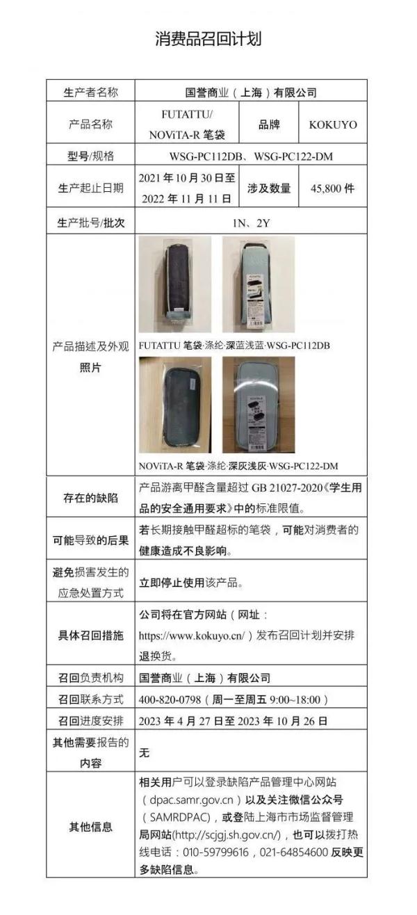 422万余件不合格学生用品正在召回,快来看看,你家孩子是否正在用 422万余件不合格学生用品正在召回,快来看看,你家孩子是否正在用