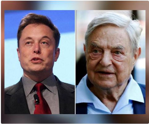 马斯克(左)和 乔治·索罗斯(右)资料图 (图源:外媒)rt称,马斯克上述这