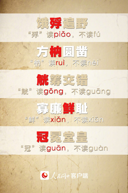 自测！一读就错的50个成语，你能读对多少？