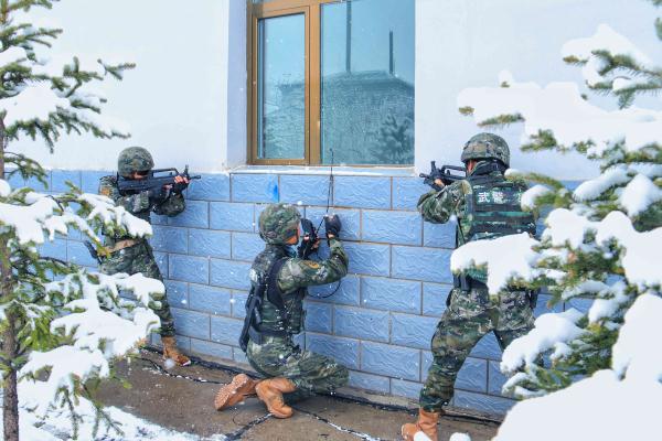 海拔4200米！青藏高原武警官兵爬冰卧雪战严寒