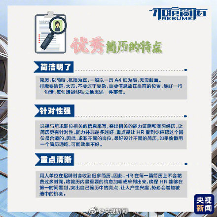 如何写出高分简历 转存这份干货！