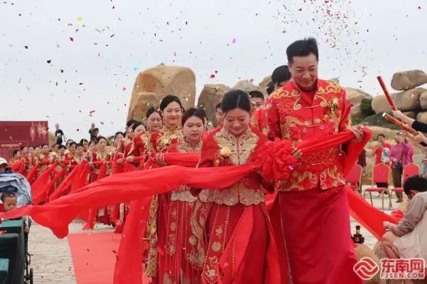 仪式感满满！21对闽台新人，在这里许下“山盟海誓”