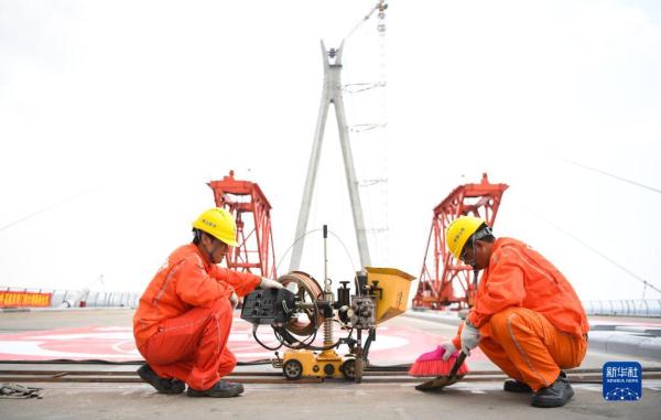 粤港澳大湾区：南中高速洪奇门特大桥合龙