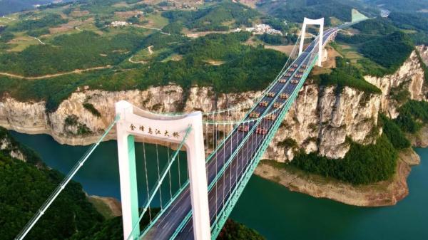 48辆卡车，1680吨！贵州一座大桥完成荷载试验