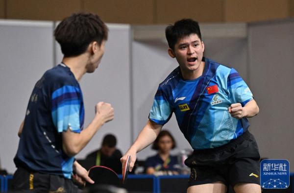 乒乓球|世乒赛：林高远/林诗栋晋级男双32强