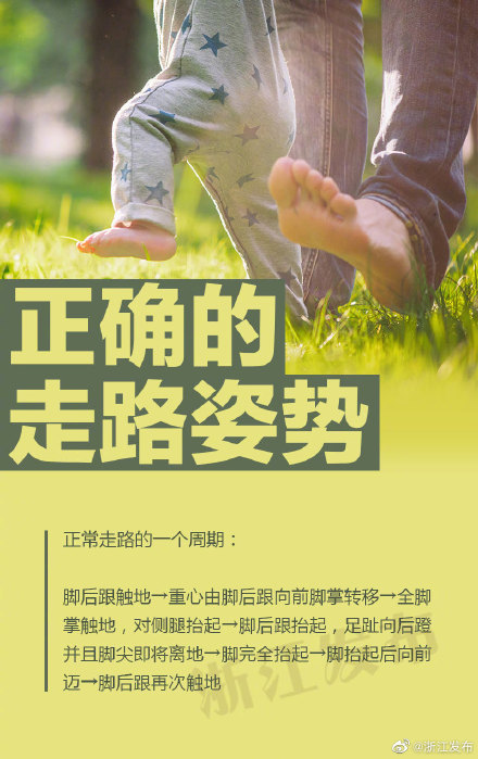 你知道吗？走路姿势也有讲究