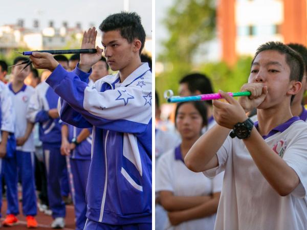 追光|这个中学不一般：运动会比射箭 一个班种一块田
