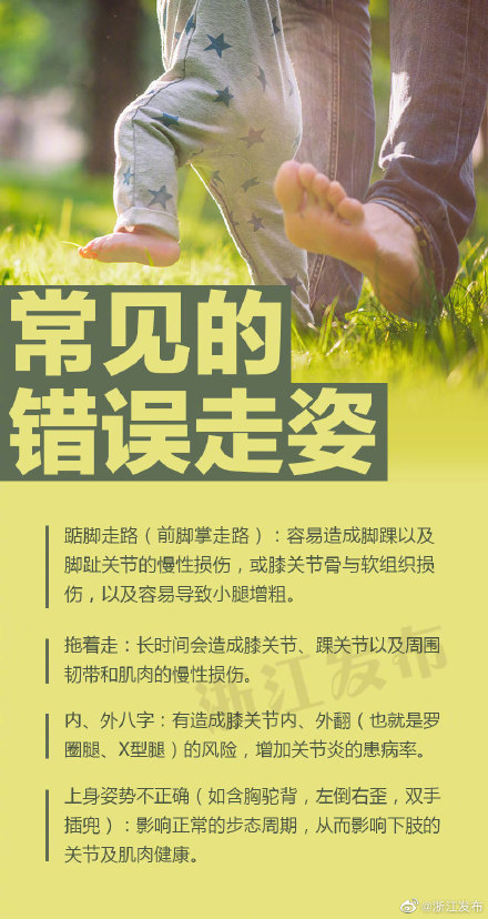 你知道吗？走路姿势也有讲究