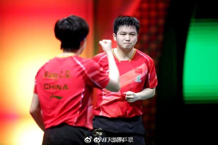 樊振东王楚钦组合晋级男双四强