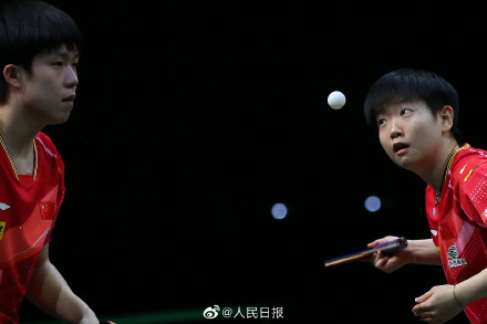 好样的！王楚钦孙颖莎混双冠军