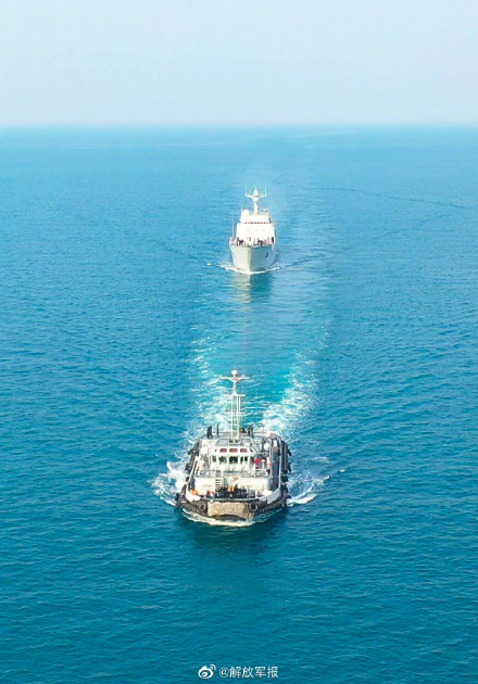 走起!看海军某勤务船大队海上训练 走起!看海军某勤务船大队海上训练