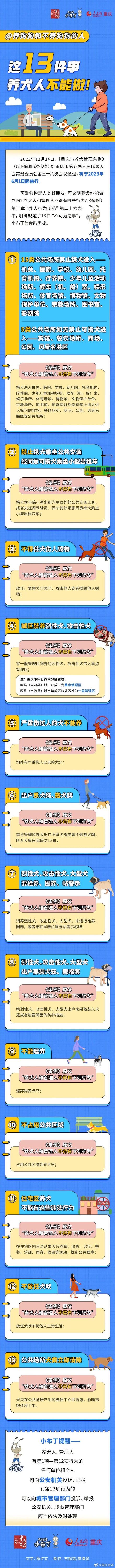 6月1日起重庆养犬新规施行