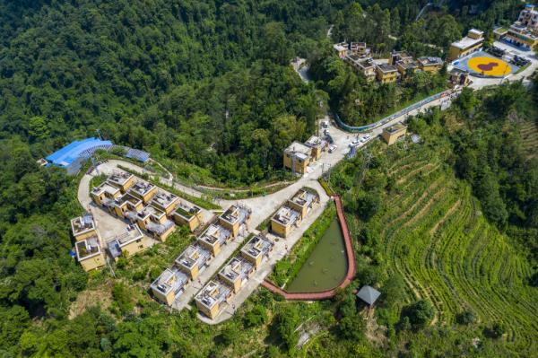 云南绿春:空中俯瞰边境幸福村 云南绿春:空中俯瞰边境幸福村