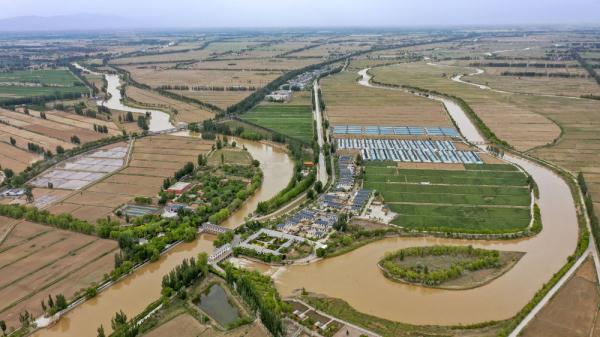 黄河宁夏段夏日景色