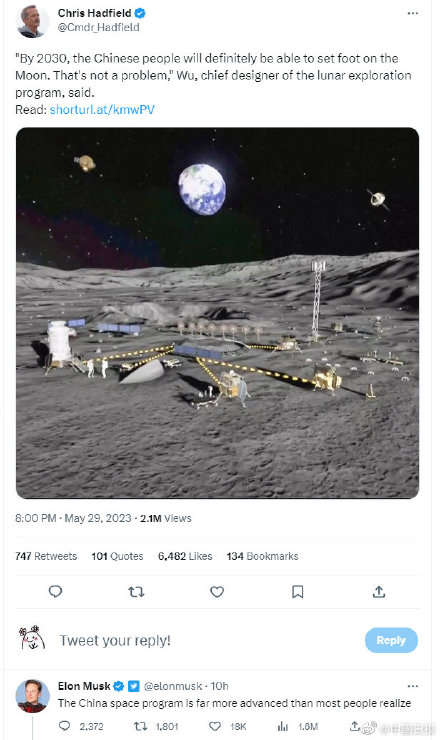 马斯克谈中国航天工程计划：中国的航天计划比大多数人意识到的更加超前