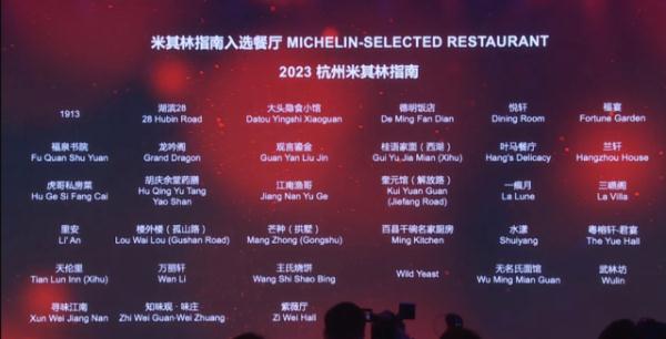 刚刚,杭州米其林出炉!这些餐厅入选 刚刚,杭州米其林出炉!这些餐厅入选