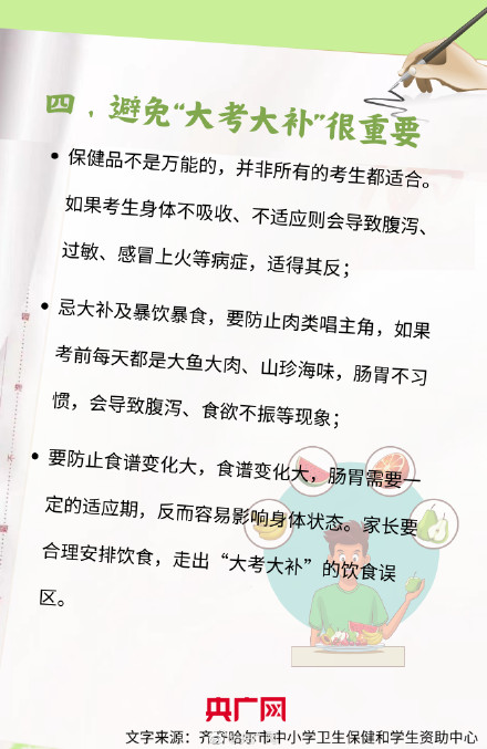 助力高考！高考生健康备考指南