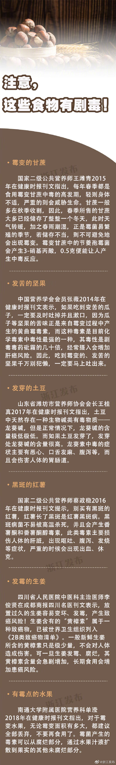 吃不完不要留！这些食物一旦变质有剧毒