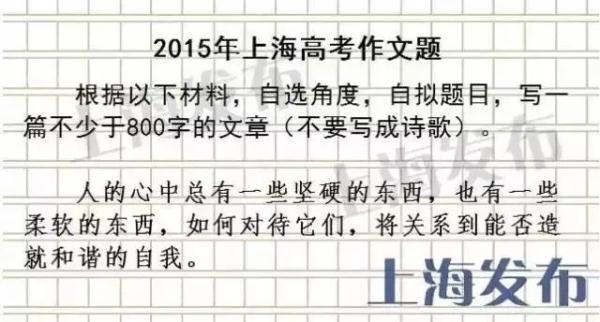 2023年上海高考作文题公布 2023年上海高考作文题公布