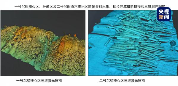 南海西北陆坡一号和二号沉船遗址水下调查获重要新进展