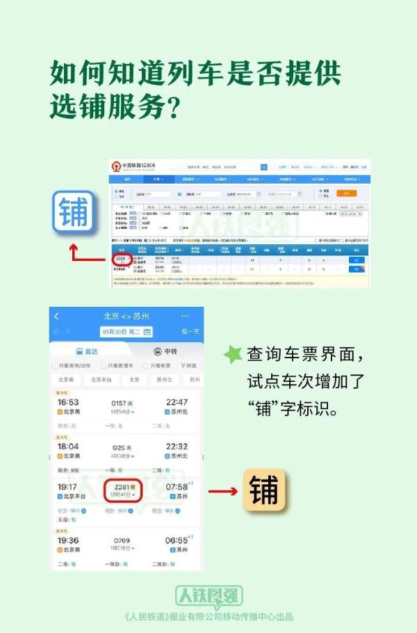 手把手教你，12306在线选铺最全指南来了！