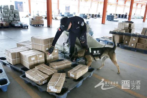 警犬出动！太原公安开展物流缉毒专项行动（图）