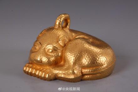 含金量99%!西汉这只金兽重达18斤 含金量99%!西汉这只金兽重达18斤