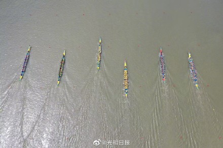 大湾区18支龙舟队在东莞同江竞渡