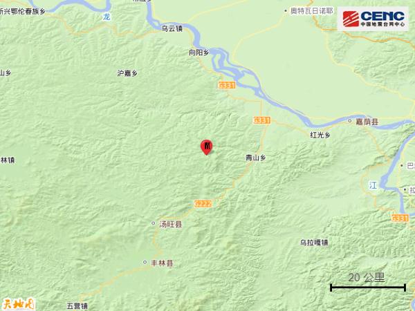 黑龙江伊春市嘉荫县发生3.6级地震 黑龙江伊春市嘉荫县发生3.6级地震
