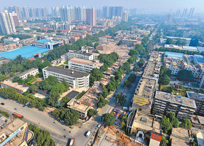 古城西安有条幸福林带