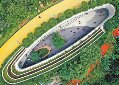 古城西安有条幸福林带