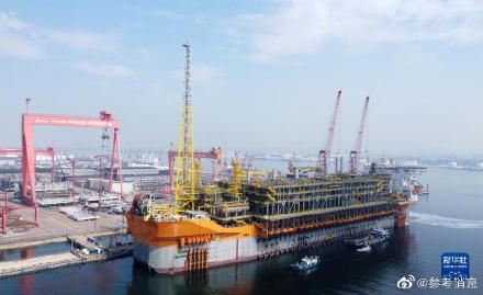 天津:“海上油气巨无霸”顺利交付 天津:“海上油气巨无霸”顺利交付