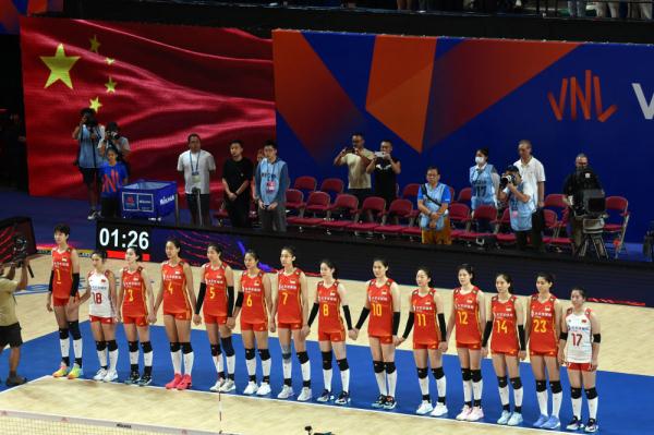 世界女排联赛|中国女排击败加拿大队延续连胜势头