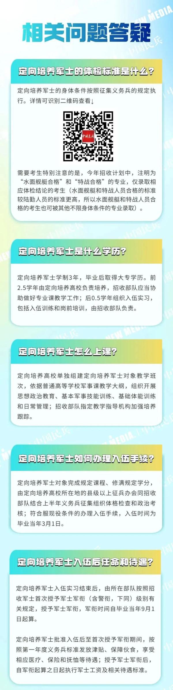 48所地方高校招收定向培养军士！快转发！