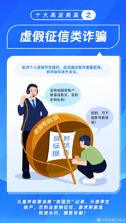公安部公布十大高发电信网络诈骗类型