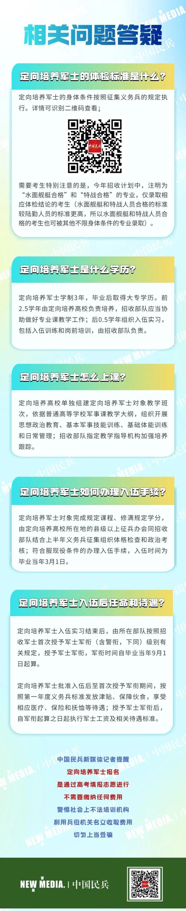 来了！今年招收定向培养军士23225人！