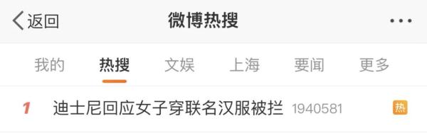 穿联名汉服去上海迪士尼被拦，闹上热搜！汉服算不算公主服？网友吵翻......