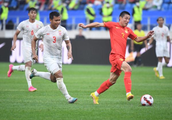 足球——国际邀请赛:中国队胜缅甸队 足球——国际邀请赛:中国队胜缅甸队