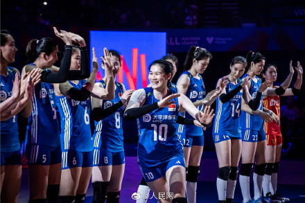 祝贺！中国女排世联赛六连胜