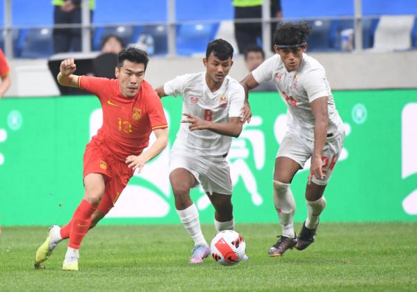 足球——国际邀请赛:中国队胜缅甸队 足球——国际邀请赛:中国队胜缅甸队