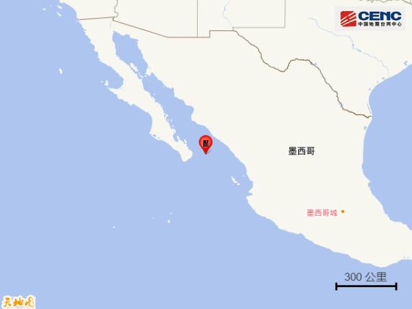 加利福尼亚湾发生6.4级地震