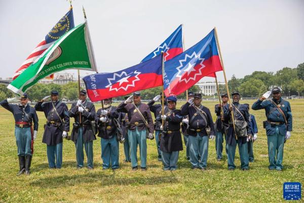 美国民众纪念黑奴解放日 美国民众纪念黑奴解放日