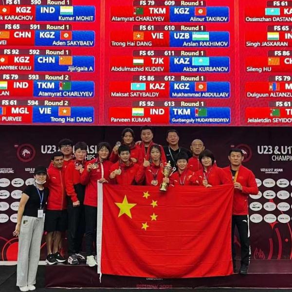 U23摔跤亚锦赛落幕 中国队收获8金3银1铜