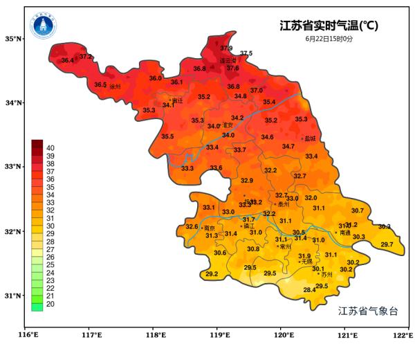 端午假期江苏最高37°C，不过，明天暴雨先来→