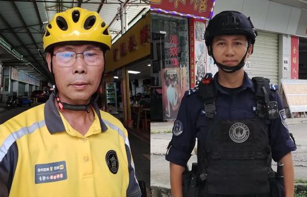 暴雨里，“小蓝”死死拖住黄衣小哥